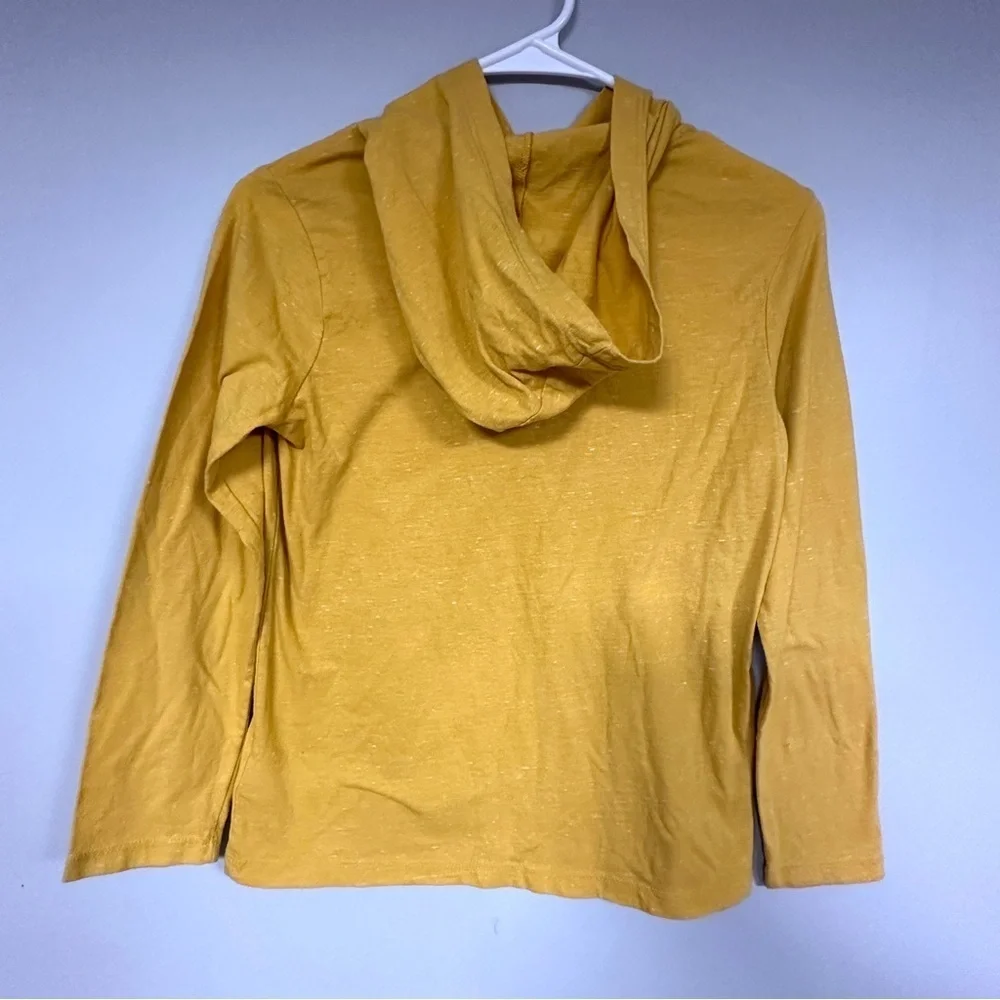 Old Navy yellow / gold,  Beach Photos, long sleeve hoodie tee L (10-12)